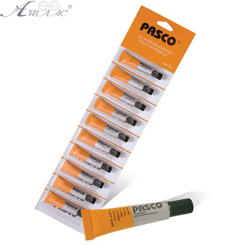 Клей Универсальный Pasco 7 мл туба сохнет Сутки ! А-015 на блистере