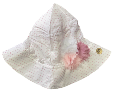 Панамка для дівчинки Marika р. 50 рожева, з квітами, в горох 13936