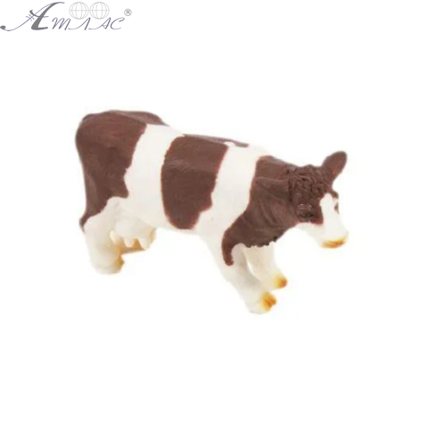 Іграшка силіконова антистрес, Корова з коричневими плямами 12 см  04922