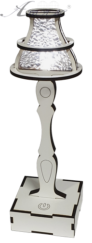 Торшер с сенсорным выключателем, МДФ 7 х 7 х 23 см AS-5533, Е-051 фото 2