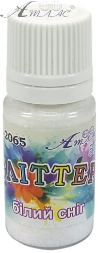 Блестки (Глиттер) Атлас 5 гр - Белый Снег пушистый AS-2065 фото 2 Блестки (Глиттер) Атлас 5 гр - Белый Снег пушистый AS-2065 фото 2