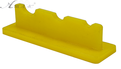 Підставка під три пензлика, Жовтий пластик AS-0029