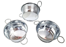 Іграшка Декоративний Цинковий Тазик з ручками 11 см  МТ656