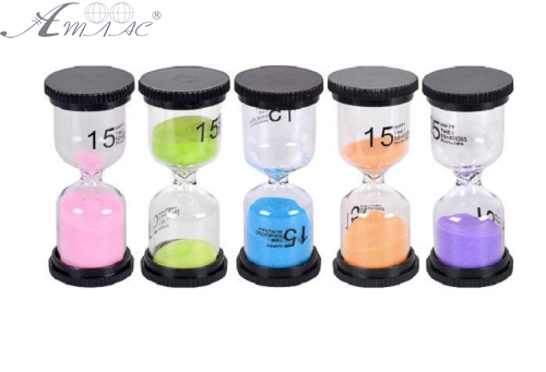 Іграшка Годинник Пісочний 15 хвилин приблизно 4,3х10см  09946