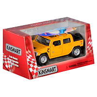 Машинка Kinsmart Hummer H2 SUТ 2005, с дошкою для серфінгу  KT5097WS