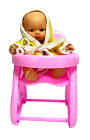Іграшка Пупс гумовий 10см за столиком  04794
