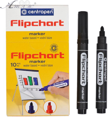 Маркер для Флипчарта Centropen Черный 8550 Маркер для Флипчарта Centropen Черный 8550