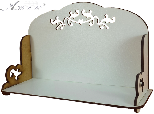 Мебель для кукол ростом 30 см - Полка под микроволновку из МДФ AS-6016, М-2043 Мебель для кукол ростом 30 см - Полка под микроволновку из МДФ AS-6016, М-2043