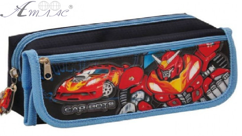 Пенал шкільний Leader Car Bots 21 х 10 см HS-01126