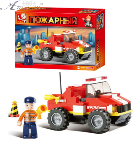Іграшка Конструктор Sluban Пожежна машина 118 деталей  M38-B0217