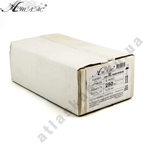 Лінійка 30 см Геометрія сніжно-біла в упаковці AS-0611, К-9057 фото 2