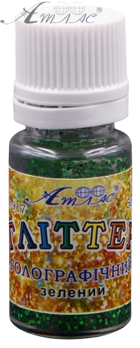 Блестки (Глиттер) Голографические Атлас 5 гр - Зеленый AS-2004, А-917 фото 2 Блестки (Глиттер) Голографические Атлас 5 гр - Зеленый AS-2004, А-917 фото 2