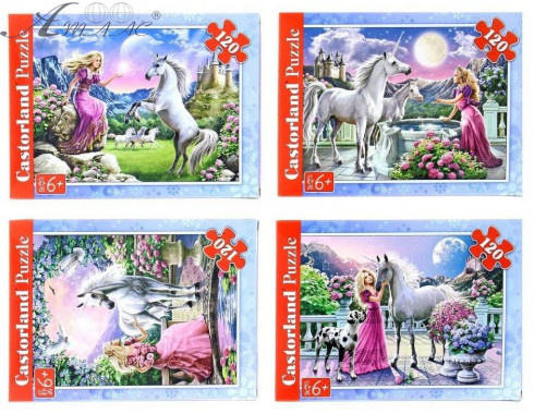 Игрушка Пазлы 120 Castorland 23 х 16,5 см Единорог микс А-12022-U