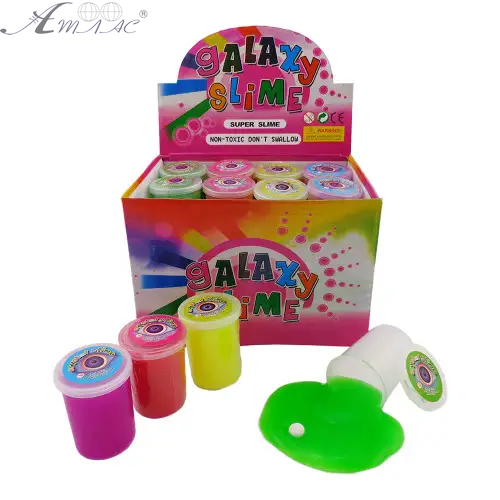 Игрушка Лизун жидкий цветно в банке + глаз  16540