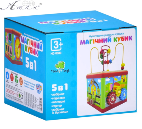 Игрушка Деревянная Магический Кубик 5в1  MD0880