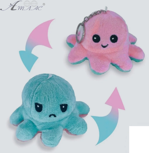 Брелок Восьминіг-перевертень показник настрою мікс  06441 фото 2