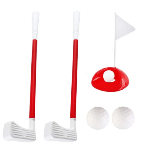 Игрушка Гольф детский 6 предметов в сетке  118/1