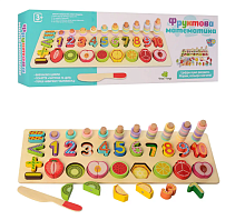 Игрушка Деревянная Набор Фруктовая Математика  MD2284