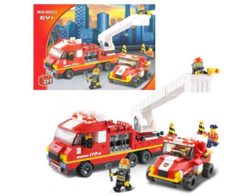 Игрушка Конструктор Sluban Пожарная машина 368 деталей M38-B0223 Игрушка Конструктор Sluban Пожарная машина 368 деталей M38-B0223