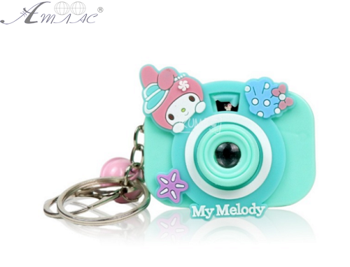 Брелок Фотоаппарат Микс с проекцией 5,5 см  01252