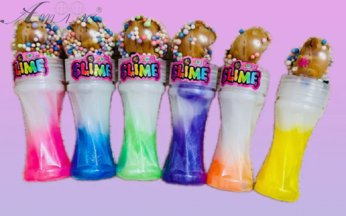 Игрушка Слайм Капибара с шариками 19*5см в колбе  ВТ-6100-24 