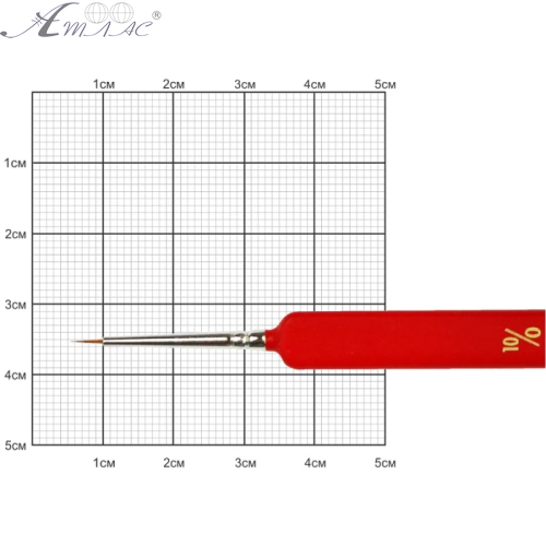 Пензлик колонок круглий № 10/0 Kolos Nail art 3009L фото 2 Пензлик колонок круглий № 10/0 Kolos Nail art 3009L фото 2