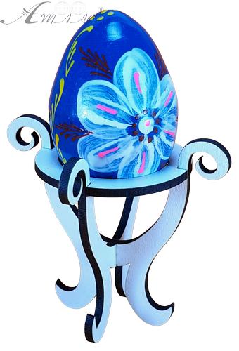 Сувенир "Пасхальная подставка Рюмка" на 1 яйцо 6,5 х 6,5 см из МДФ AS-6213 фото 2