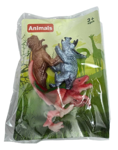 Игрушка Набор Динозавров 3 штуки 5-6 см  3400 фото 2