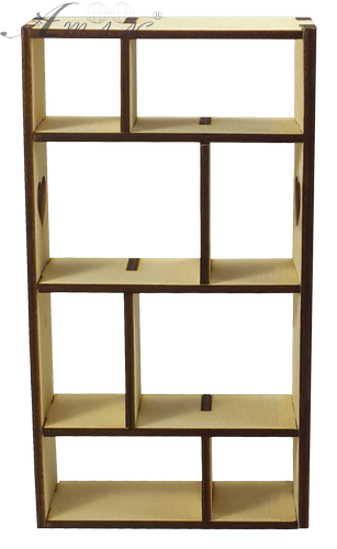 Меблі для ляльок ростом 30 см - Етажерка з сердечками з фанери AS-4022 фото 2