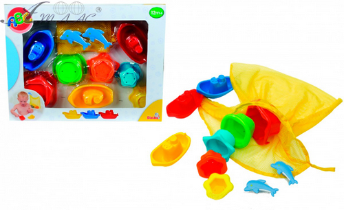 Іграшка для ванної Набір Човники та пасочки Simba у коробці  4012681