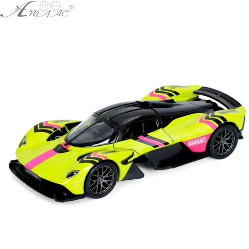 Машинка Kinsmart Aston Martin Valkyrie Жовта  KT5470FW