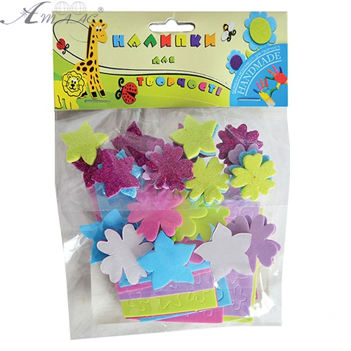 Наклейки 1 Вересня Квіточки-1 234 шт кольорові, м'які з блискітками 950557 Наклейки 1 Вересня Квіточки-1 234 шт кольорові, м'які з блискітками 950557