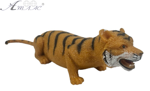 Іграшка силіконова антистрес, дикі тварини Тигр 14см  11997