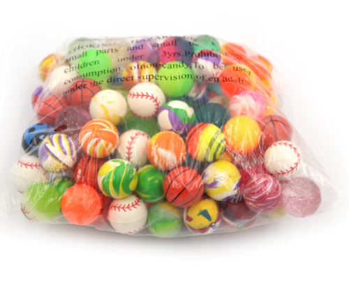 Игрушка Мяч попрыгунчик 2,7 см микс  9041-2,7