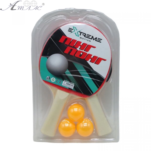 Игрушка Набор для настольного тенниса в блистере 2 ракетки 3 мячика  2027