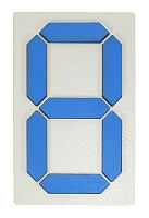 Цифра з 7 сегментів з ямками 93 х 148 мм  AS-7124 