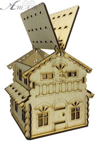 Будинок № 9 Скринька з відкидним дахом 15 х 13 х 17 см AS-4248, F-0113 фото 2 Будинок № 9 Скринька з відкидним дахом 15 х 13 х 17 см AS-4248, F-0113 фото 2