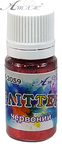 Блискітки (Гліттер) Атлас 7 гр - Червоний AS-2059 фото 2 Блискітки (Гліттер) Атлас 7 гр - Червоний AS-2059 фото 2