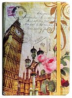 Блокнот на резинке Skiper А5 / 88 England золотистый SK-58817