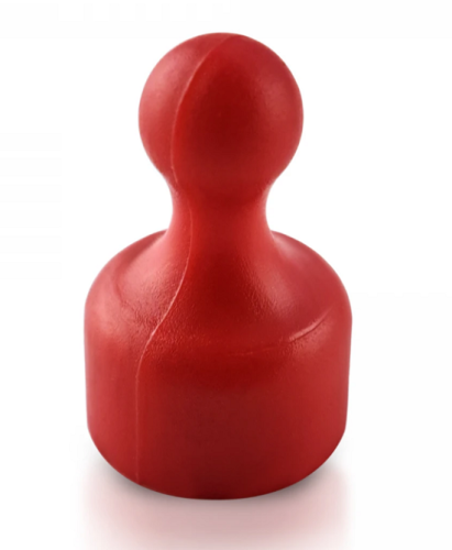 Магнит неодимовый Пешка для доски 12х20мм 1шт Красный  04748