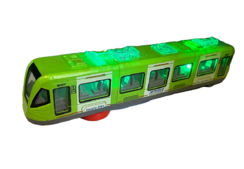 Игрушка Модель Городской поезд пластмассовый  31см Зеленый  0085А фото 3