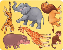 Трафарет для детского творчества Луч "Животные Африки" 9С 486-08