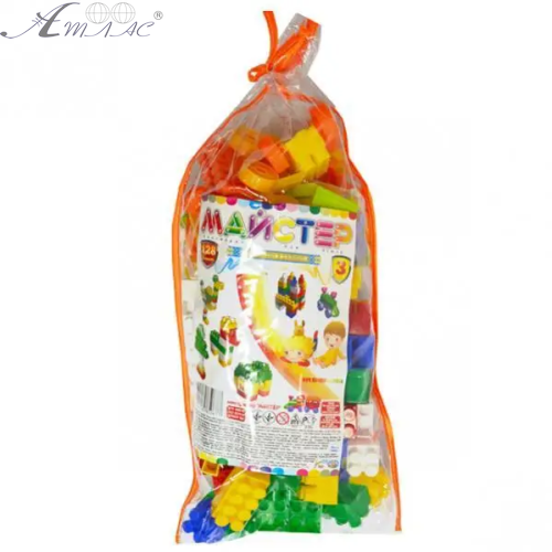 Іграшка Пластикова Конструктор Мастер-3М 128 елементів 5067 Іграшка Пластикова Конструктор Мастер-3М 128 елементів 5067