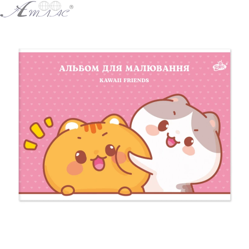 Альбом для рисования скоба А4 40листов Бриск 100г  16170 фото 4