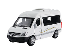 Машинка АвтоЕксперт Mercedes-Benz Sprinter білий двері світло звук 14 см  Т1788