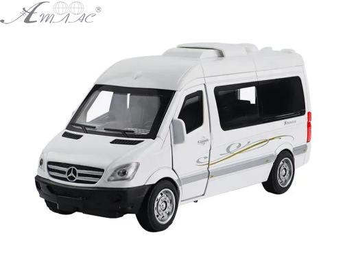 Машинка АвтоЕксперт Mercedes-Benz Sprinter білий двері світло звук 14 см  Т1788