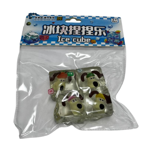 Игрушка антистресс Прозрачные кубики с животным 4 шт в пакете  09430 фото 2