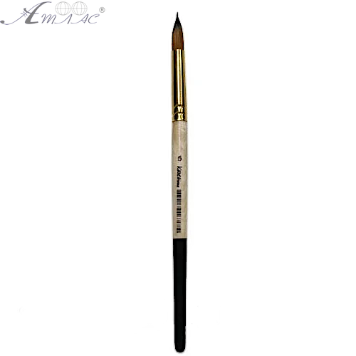 Пензлик синтетичний круглий KissТочка № 3, коротка ручка 18 см 72010