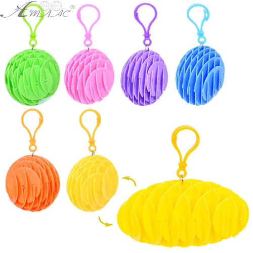 Игрушка Сетка телескопическая трансформер брелок желтая 6,5см Антистресс  09948