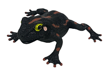 Іграшка Силіконова тягучка Жаба чорна 10см  06754